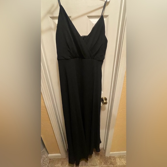 Birdy Grey Size Large Black Chiffon Bridesmaid Dress - Picture 2 of 3